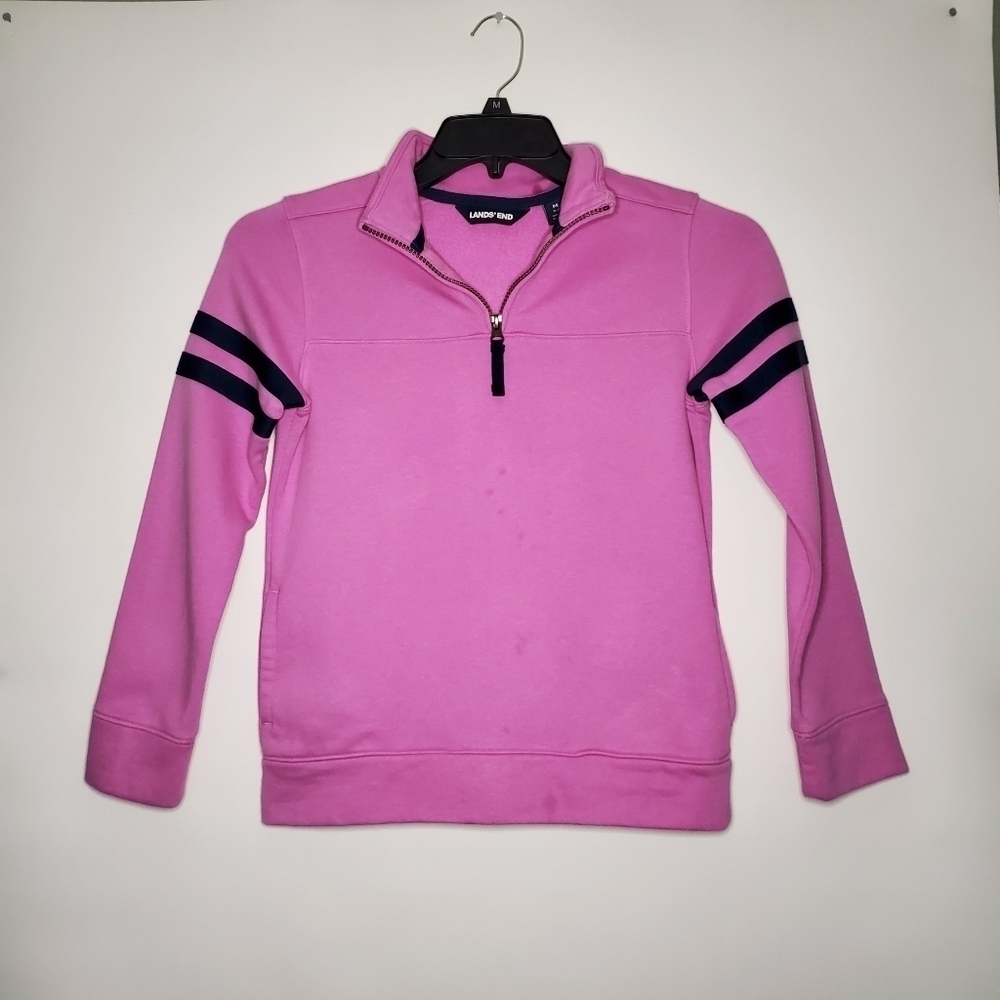 Pullover 1/4 Zip Hoodie- Womens- Lands' End- Size Medium